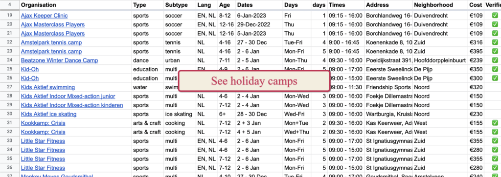 open vacation camps for kids in amsterdam christmas vacation 2022
